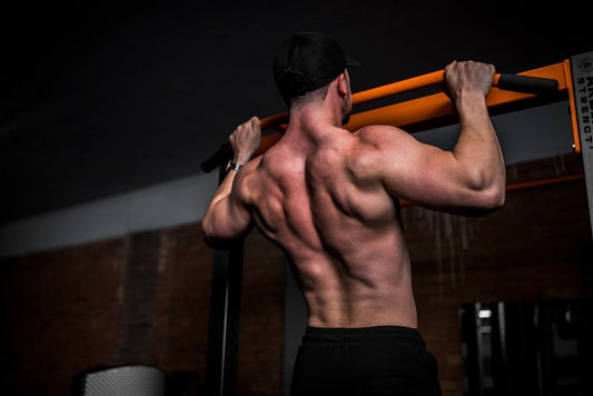 man doing pull ups
