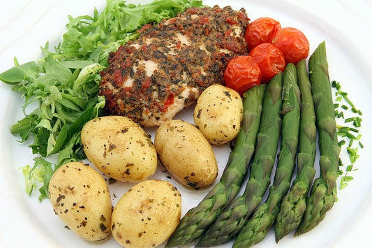 chicken and potatoes