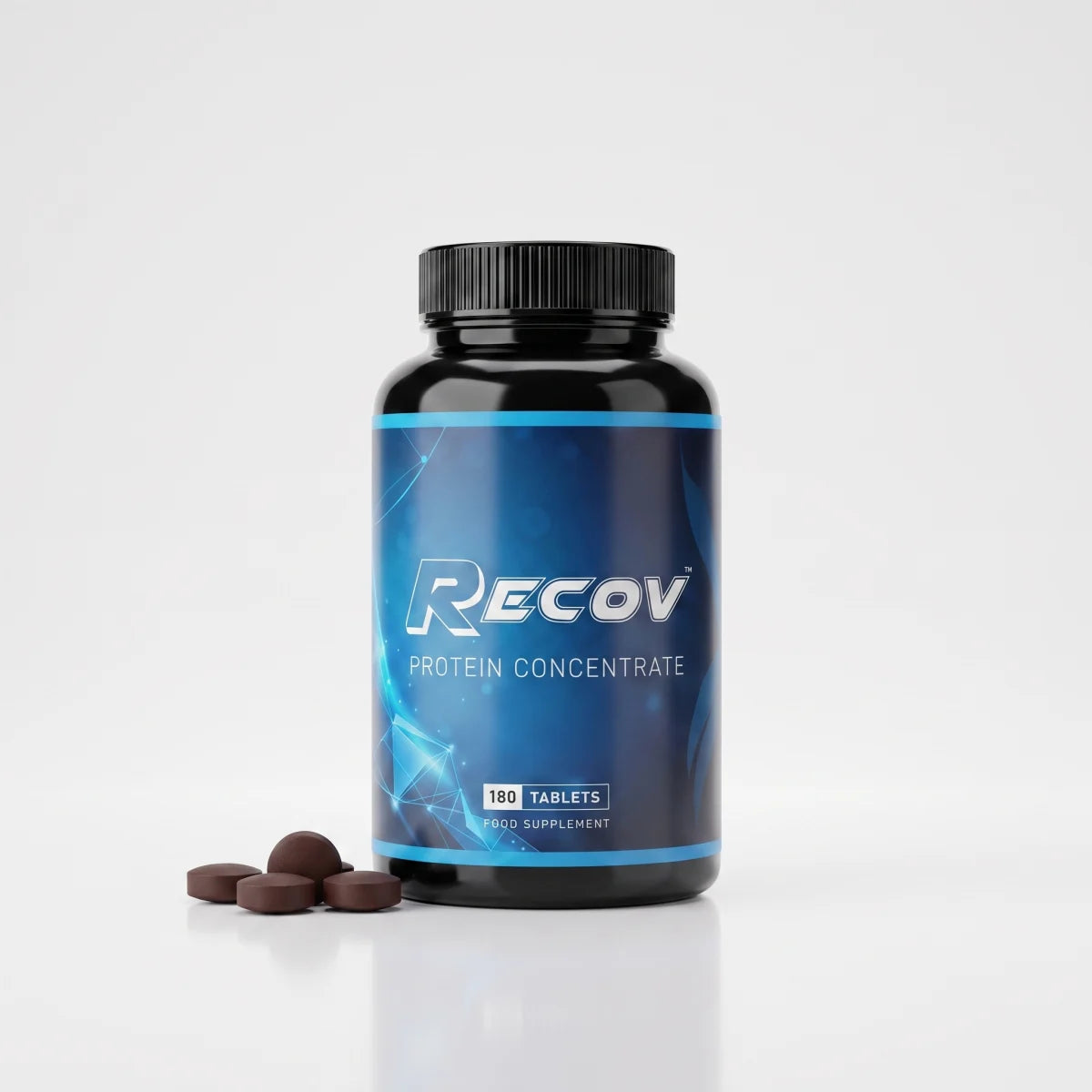 Recov bottle with three recovery tablets