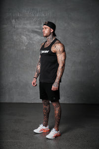 Recov Active Singlet in black, side view